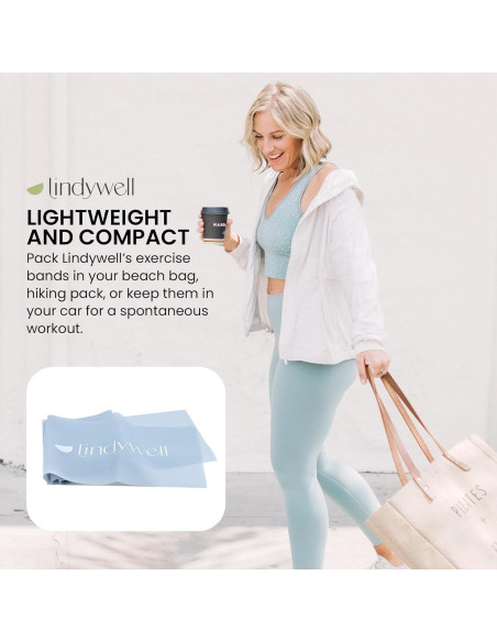 Bandas de Resistencia Lindywell para Ejercicio - Azul, TPE