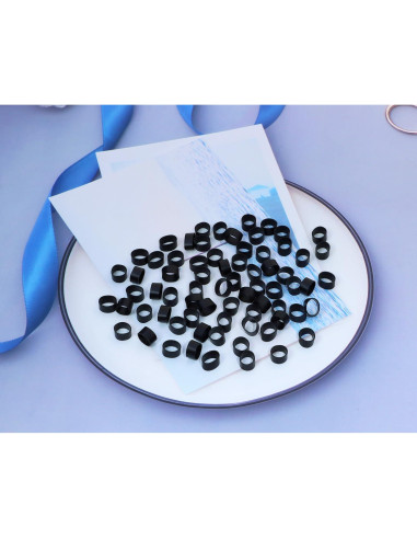 200 Correas de Silicona Negras ONLYKXY para Cables 8x5mm