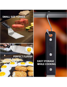 Conjunto de Espátulas Anmarko de Acero Inoxidable para BBQ 2