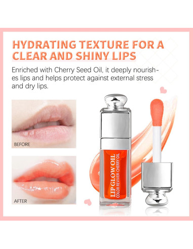 Aceite Brillante Hidratante para Labios Raytin 5.67g Frambuesa