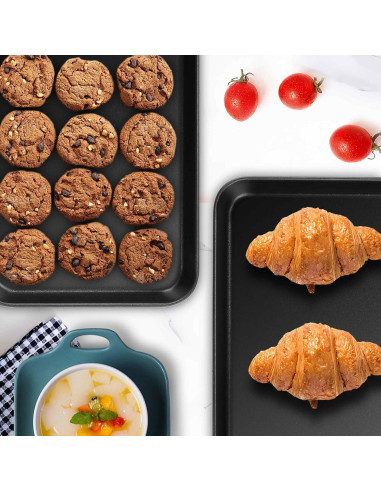 Juego de 2 bandejas para hornear Herogo 22.86x17.02 cm antiadherente
