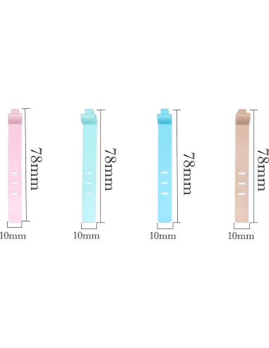 30 Sujetadores de Cable de Silicona FGen Multicolor 3-5 Agujeros