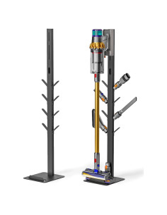 Soporte para Aspiradora Inalámbrica PEGZONE con 8 Ganchos Negro