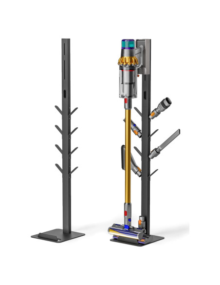 Soporte para Aspiradora Inalámbrica PEGZONE con 8 Ganchos Negro