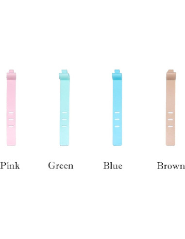 30 Sujetadores de Cable de Silicona FGen Multicolor 3-5 Agujeros