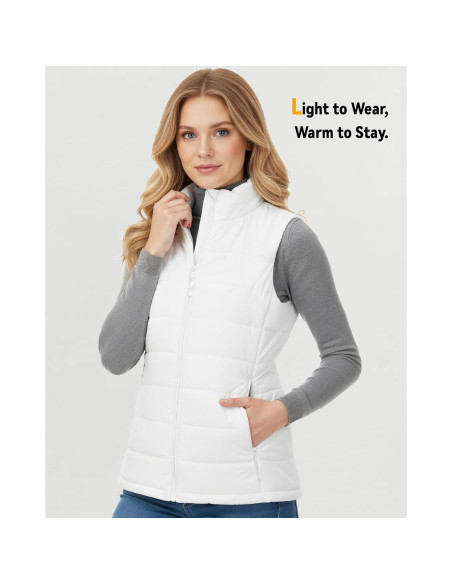 Chaleco Térmico Wulcea para Mujeres 7.4V Grafeno Blanco XL