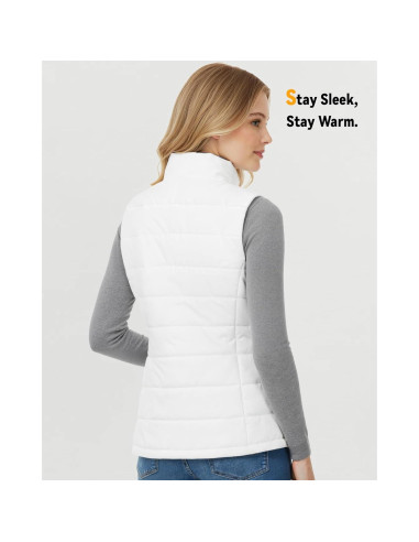 Chaleco Térmico Wulcea para Mujeres 7.4V Grafeno Blanco XL