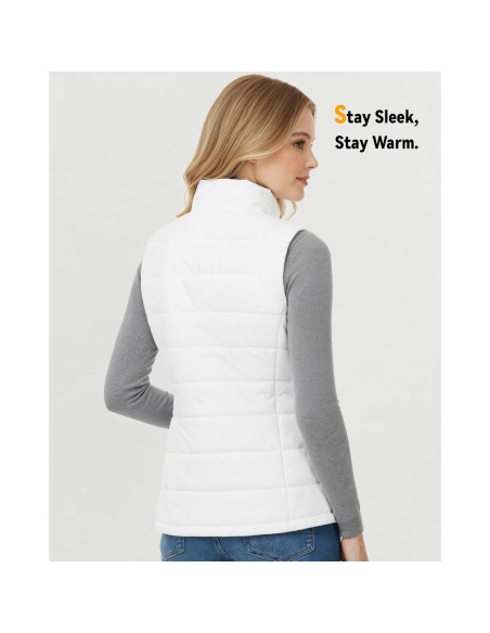 Chaleco Térmico Wulcea para Mujeres 7.4V Grafeno Blanco XL