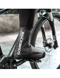 Cubiertas de Zapatos de Ciclismo ROCKBROS Térmicas Negros 2