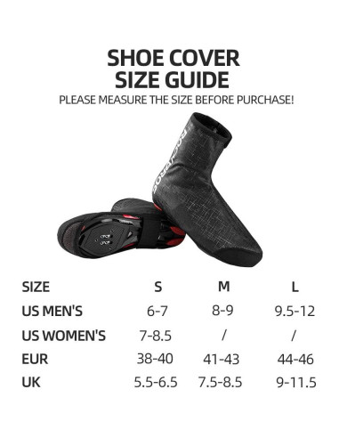 Cubiertas de Zapatos de Ciclismo ROCKBROS Térmicas Negros