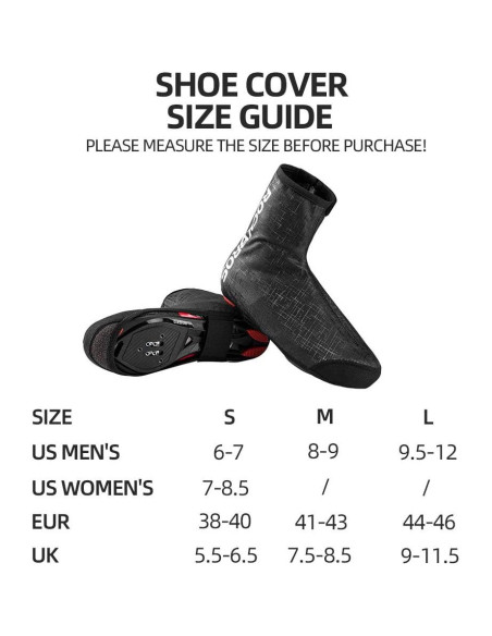 Cubiertas de Zapatos de Ciclismo ROCKBROS Térmicas Negros