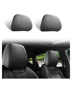Funda de Cabecera de Asiento de Coche Smeyta SAZTT01 2 Pcs Gris