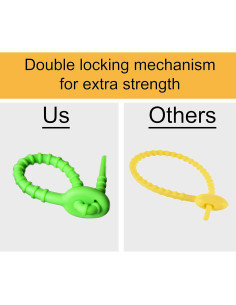 Bridas de Silicona Reutilizables EcoSearene - 20 Pcs - 15.24 cm 2