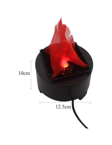 Luz de Llama Falsa LED Homonic 13cm Efecto 3D Decorativa