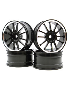 Neumáticos de Drift RC 1/10 Aluminio 4Pcs 52mm Tamiya Traxxas