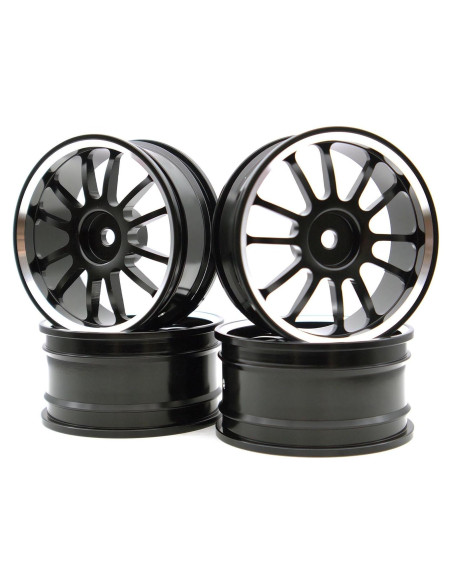 Neumáticos de Drift RC 1/10 Aluminio 4Pcs 52mm Tamiya Traxxas