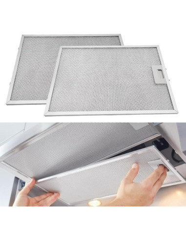 Paquete de 2 Filtros de Grasa TWDRET BPPFA30 30.2x41.4 cm