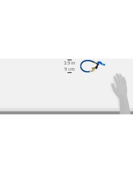 Refrigerante R134A A/C Pro con manguera 25.4 cm - Azul