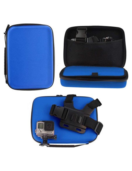 Funda Dura Navitech Azul para Cámara de Acción Veho Muvi KX-2 Funda Dura Navitech Azul para Cámara de Acción Veho Muvi KX-2