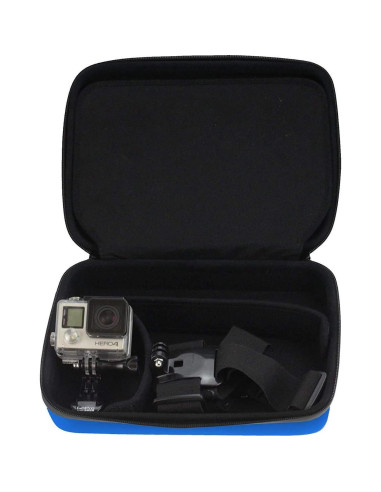 Funda Dura Navitech Azul para Cámara de Acción Veho Muvi KX-2