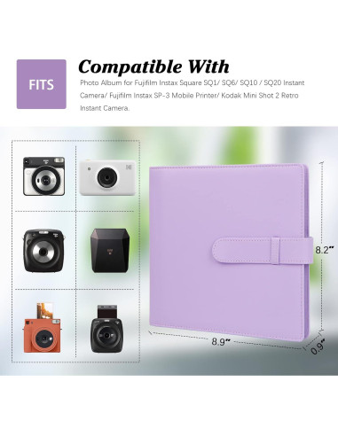 Álbum de Fotos 192 Bolsillos Rekeen para Fujifilm Instax