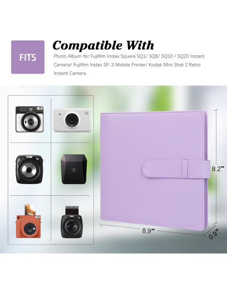 Álbum de Fotos 192 Bolsillos Rekeen para Fujifilm Instax