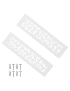 Cubierta de Ventilación de Aluminio PATIKIL 30 x 8 cm Blanca - 2 Pcs