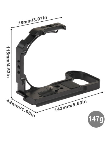 Jaula de Cámara Fotga para Nikon Z5 II - Base Arca Suiza