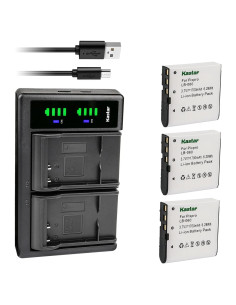 Kastar Cargador USB Dual + 3 Baterías 1700mAh para Kodak