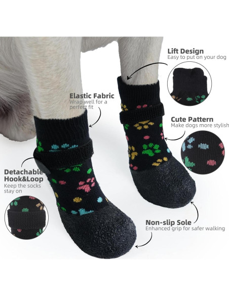 Botas Antideslizantes para Perros PUPTECK - Protección Patas Grande