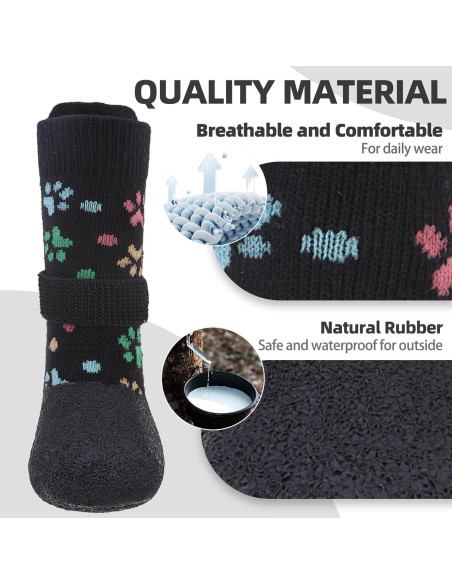 Botas Antideslizantes para Perros PUPTECK - Protección Patas Grande