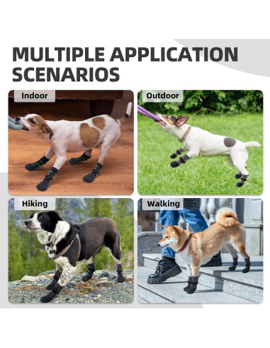 Botas Antideslizantes para Perros PUPTECK - Protección Patas Grande
