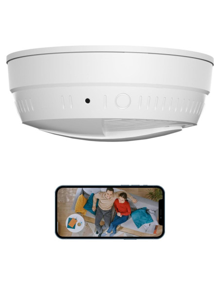 Cámara Oculta Detector de Humo LIZVIE 10000mAh 1080P WiFi