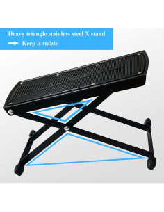 Taburete de Reposapiés Ajustable DUMEALAGR 27cm Estable 2