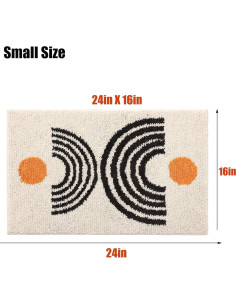 Alfombra de Baño Antideslizante DBJOY Boho Microfibra 40.6x61cm 2