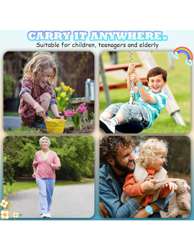 2 Pulseras de Silicona Impermeables para Tile Mate 2024 - Rosa y Azul