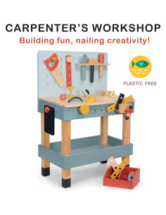 Banco de Herramientas de Madera Mentari - Taller de Carpintero 46x39.5x70.8cm 2