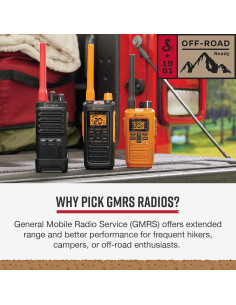 Walkie Talkies Cobra TrailBlazer 250 - 2 Unidades, 2.5W, NOAA 2