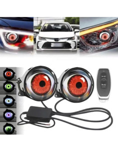 Luces de Niebla LED Dinámicas Tongexng 12V - Ojos Demonio 6 Modos 2