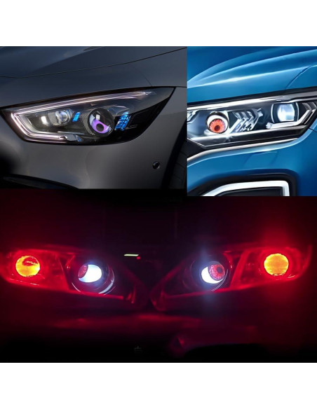 Luces de Niebla LED Dinámicas Tongexng 12V - Ojos Demonio 6 Modos