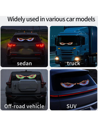 Tiras de Luz LED Ojos del Diablo Genérico 30.48 cm Azul