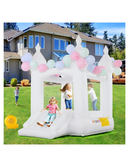 Casa Saltarina Inflable AKEYDIY Blanca 259x178x246 cm para Niños