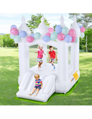Casa Saltarina Inflable AKEYDIY Blanca 259x178x246 cm para Niños
