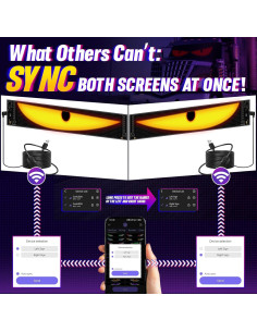 Ojos LED Demonio Vanesa 2Pcs para Parabrisas de Camión 2