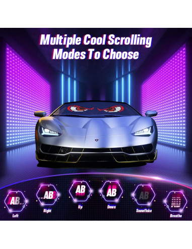 Ojos LED Demonio Vanesa 2Pcs para Parabrisas de Camión