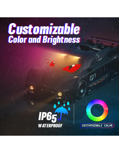 Ojos LED Demonio Vanesa 2Pcs para Parabrisas de Camión