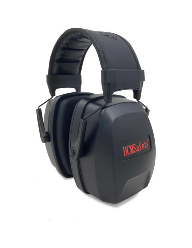 Protectores Auditivos HCMSafety NRR 30dB, Negro, Alta Reducción de Ruido