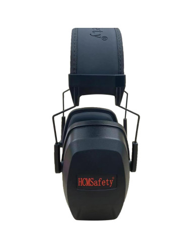 Protectores Auditivos HCMSafety NRR 30dB, Negro, Alta Reducción de Ruido