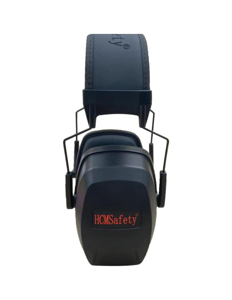Protectores Auditivos HCMSafety NRR 30dB, Negro, Alta Reducción de Ruido