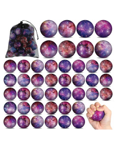 50 Pelotas Antiestrés Galácticas 5 cm Jenaai Espuma
